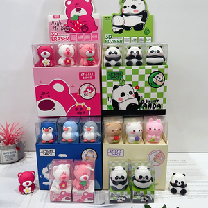 Dễ thương phim hoạt hình Silicone Panda bút kế hoạch, Gấu Trúc Nhỏ chuyển Bút Dao, chất béo gấu trúc khổng lồ trang trí bút chì dao - Product Image 6