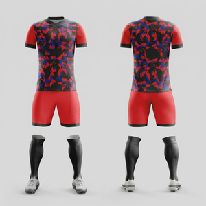 Vente en gros d'uniformes de football, t-shirt à col rond, uniformes de football, designs personnalisés disponibles, uniformes de football de club à prix bas - Product Image 1