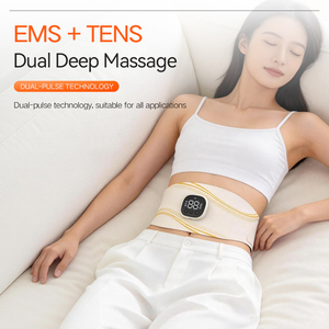 Cinturón masajeador corporal Ems Muscle Trainer, cinturón electrónico de tonificación abdominal, equipo de fitness para cintura, masaje por vibración pulsante. - Product Image 4