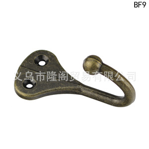 Single Hook Clothes Hook Zinc Alloy Wall Mounted <b>Rustic</b> <b>Wardrobe</b> BF9 62mm Length Anti Corrosion - Product Image 2