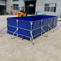 Équipement Agricole de Ferme Aquacole en Acier pour Réservoir de Homards, Bassin à Poissons, Réservoir en Plastique pour l'Élevage de Crevettes