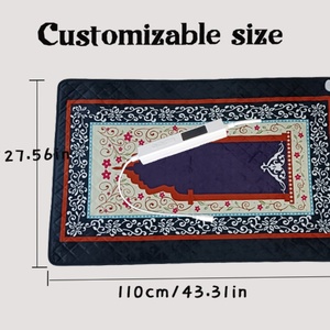 Portable Customized Square Shape Travel <b>Prayer</b> <b>Mat</b> Modern Persian Style Graphene Heated Muslim Home Woven Customized <b>Prayer</b> Rug - Product Image 6