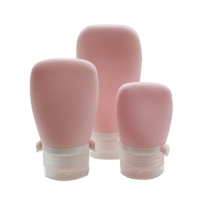 Botella de Silicona para Viaje, Botella Plana para Almacenamiento de Cosméticos, Set de Botellas para Productos de Cuidado de la Piel y Artículos de Aseo - Product Image 1