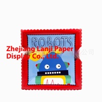 Desechable 350g recubierto esmaltado Kidsren's Birthday Cup Square Robot Series Cuenco de papel Plato de comida Estilo de dibujos animados Set de fiesta