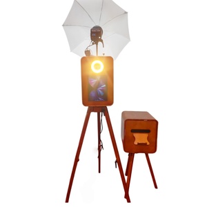 Photomaton <span class=keywords><strong>de</strong></span> mariage professionnel en bois avec écran tactile 18,5 pouces compatible <span class=keywords><strong>iPad</strong></span> - Product Image 6