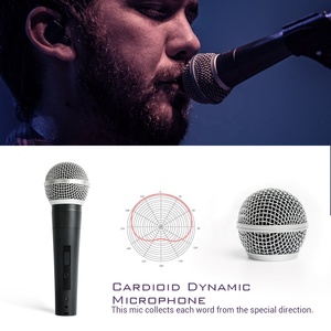 Venta caliente negro dinámico micrófono de <span class=keywords><strong>karaoke</strong></span> para TV cantando estudio micrófono - Product Image 5