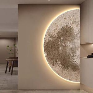 Tableau d'art abstrait moderne en toile et porcelaine de cristal LED pour salon, décoration intérieure, <span class=keywords><strong>peinture</strong></span> abstraite en <span class=keywords><strong>verre</strong></span> - Product Image 3