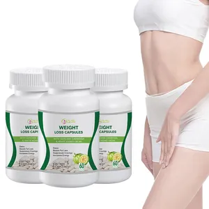 체중 감소 캡슐 슬리밍 하드 캡슐 플랫 배꼽 Garcinia Cambogia 추출물 불타는 지방 캡슐