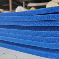 Feuille de mousse de silicone à cellules ouvertes bleue, densité 200, épaisseur 6 mm, rouleau d'éponge isolante thermique pour table à repasser et presse à chaud