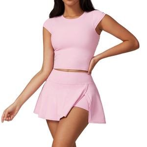 Mädchen Badminton röcke Benutzer definiertes Logo Tennis kleid Hochwertige Tennis röcke für Frauen Golf kleid Hoch taillierter Laufrock - Product Image 1