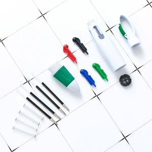 Bolígrafos Retráctiles de Plástico Duradero Personalizados, 4 Colores Neón en Uno, con Clip de Hebilla y Mosquetón, para Oficina/Escuela, Regalo para Estudiantes - Product Image 4