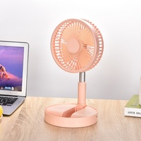 Mini ventilateur électrique pliable télescopique rechargeable par USB haute vitesse portable Ventilateur rétractable Ventilateur de refroidissement d'air réglable