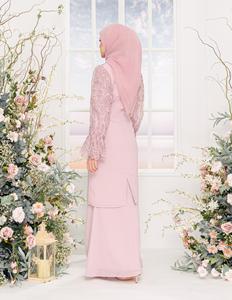 Комфортное Дешевое малайзийское платье Муслима с длинным рукавом в стиле русалки элегантное женское платье абайя Кайн Baju Kurung <span class=keywords><strong>Batik</strong></span> кафтан - Product Image 4