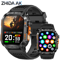 Neue Quadratische Sport-Smartwatch 1200mAh Lange Akkulaufzeit 2,01 Großer Bildschirm IP68 Wasserdicht Schlaf-Herzfrequenz-Blutdruck-Blutsauerstoff-Messung HT46
