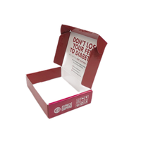 Boîte d'expédition pliable au design personnalisé avec gaufrage et pelliculage mat pour fournitures médicales, trousses de premiers secours, emballage de pilules