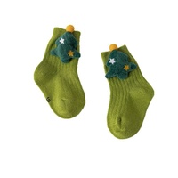 Chaussettes mi-mollet en coton tricoté respirant à motifs de dessins animés colorés pour hommes, femmes et bébés de 0 à 3 ans