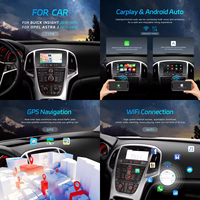 Autoradio Android Podofo 6+128GB con schermo touch capacitivo da 7 pollici, 2DIN integrato, CarPlay wireless e Android Auto per Buick Opel Astra