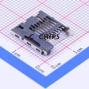 TF-101A-P3 SD Card / Memory Card Connector SMD Connector Self-Return Type MicroSD Card (TF Card) Card Holder 1.85mm - Product Image 2