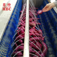 Mbc Oem Op Maat Gemaakte Industriële Fruitgroente Zoete Aardappelwortel Verwerking Aardappelschillen Was-En Snijmachine