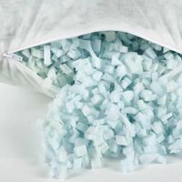 Oreiller en mousse à mémoire déchiquetée pour douleurs cervicales en tissu de bambou écologique