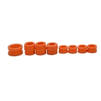 Bouchons en caoutchouc de silicone orange de haute qualité pour chariots de meubles
