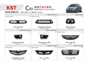 Griglia anteriore per <span class=keywords><strong>SUBARU</strong></span> <span class=keywords><strong>Legacy</strong></span> 2023 91121 an23a - Product Image 3