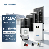 Système de stockage d'énergie solaire Deye SUN-(3-6.6)K-OG03LP1-EU-AM2 avec onduleur hors réseau 3.6kW 6.6kW et batterie LiFePO4 48V 10-20kWh