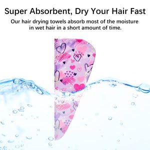 2024ลดกระหน่ำไมโครไฟเบอร์เลิฟยูนิคอร์นหมวกคลุม<span class=keywords><strong>ผม</strong></span>เด็กแบบนุ่มซึมซับได้ดี - Product Image 4