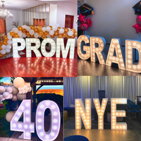 Grand Marry Me Light Up Décorations Personnalisées Grandes Lettres Chapiteau Lettres 4 pieds 3 pieds Lumière LED