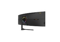 Moniteur de jeu incurvé ultra-large 49 pouces 5K 32:9 de qualité supérieure, 120 Hz, temps de réponse de 1 ms, 118 % sRGB pour PC Gaming