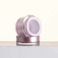 Pot en acrylique fantaisie de 10 g, 30 ml, 30 g, 1 oz, récipient cosmétique vide avec bouchon en forme de rose