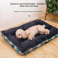 Tapis pour animaux de compagnie, toutes saisons, en coton épais et chaud, doux, confortable, lavable, antidérapant, pour chat et chien, pour l'automne et l'hiver