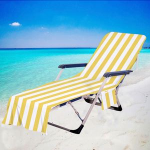 Housse de chaise de plage en gros, housse de transat, sac de rangement, serviette de plage rayée en microfibre à impression numérique 3D géométrique - Product Image 4