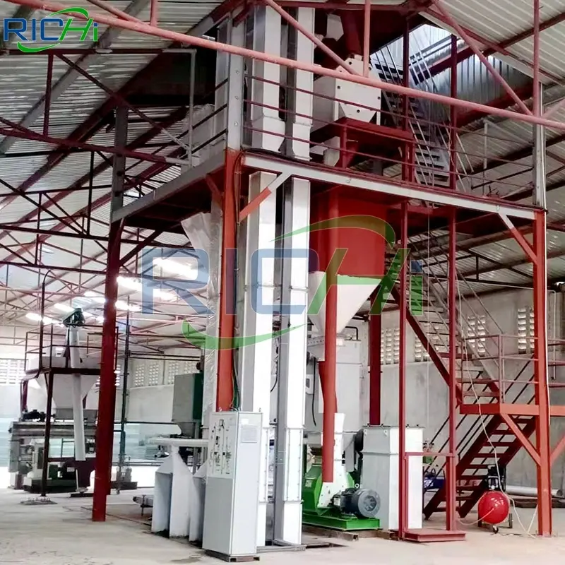 3-5T/H Factory directly supply poultry feed pellet production line equipment