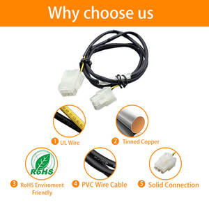 Professional UL1061 22AWG MX4.2 Male-female 6P OEM <b>Power</b> <b>Cable</b> Extension Cord Connector Adapter Harness - Product Image 5