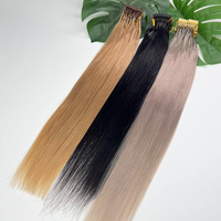 Extensions capillaires 6D sans dommages, 2e génération, 100 % cheveux humains vierges Remy, noir naturel, 16-24 pouces, vente en gros d'usine pour stylistes