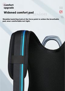 CE秋保護ライフセキュリティ<span class=keywords><strong>5</strong></span>ポイント調整Dリングウエストフルボディ電気ベルト高さ作業用安全ハーネス - Product Image 3