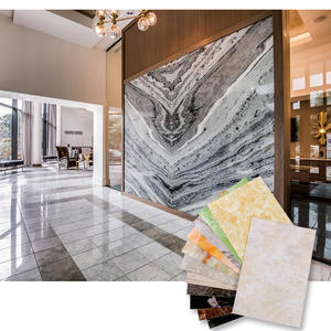 Intérieur <span class=keywords><strong>salon</strong></span> TV <span class=keywords><strong>mur</strong></span> pvc plafond <span class=keywords><strong>pan</strong></span> décor feuille marbre feuille bambou charbon bois placage bois panneaux uv 3d pvc panneau mural - Product Image 6