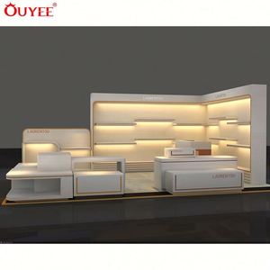 ชั้นวางรองเท้าไม้การแสดงผลตู้โชว์รองเท้าโต๊ะเฟอร์นิเจอร์ร้านขายรองเท้า - Product Image 6