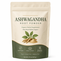 Poudre de Withania Somnifera Premium, Racine d'Ashwagandha Biologique pour l'Équilibre du Cortisol et le Soutien de la Vitalité, OEM