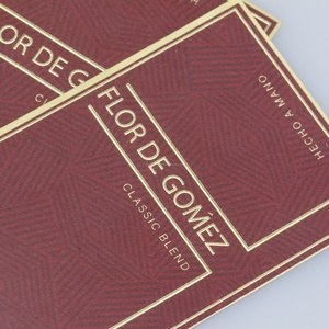 Cartes de vœux et autocollants adhésifs imperméables avec logo personnalisé et estampage doré pour offrir en cadeau - Product Image 6