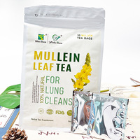 Tisane Détox Pulmonaire aux Herbes Chinoises – Extrait de Feuille de Molène – Sachets de Thé Nettoyant pour les Poumons – Soutient l'Énergie Pulmonaire