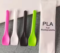 Cuillère à dessert jetable moderne en PLA sans BPA pour fêtes et service de glaces – Quantité >10