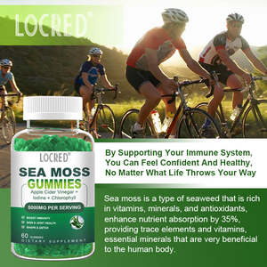 Gummies de mousse marine sans sucre 5000MG - Avec <span class=keywords><strong>vinaigre</strong></span> de cidre de pomme, iode et chlorophylle, complément pour le soutien immunitaire et articulaire - Product Image 6