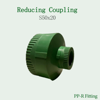 Raccord de Transition Écologique en PPR Vert pour Alimentation en Eau, Raccord Réducteur pour Tuyau PPR, Douille pour Plomberie Eau Chaude et Froide 50*20mm