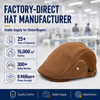 Casquette de conduite bicolore kaki pour hommes et femmes avec bordure marron, sangle réglable et boucle coulissante en métal – Vente en gros décontractée