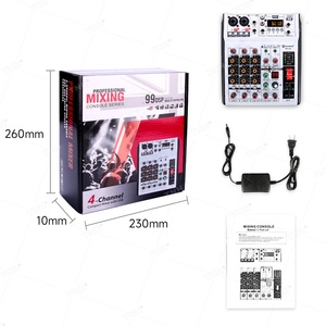 TNH MIC-4H konsol Mixing 4 saluran profesional Mixer konsol Audio pengontrol <span class=keywords><strong>DJ</strong></span> untuk papan pencampur <span class=keywords><strong>DJ</strong></span> efek DSP 99 bawaan - Product Image 6