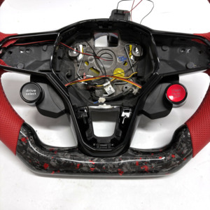 Volant en fibre de carbone forgée / Volkswagen pour Golf 8 MK8 Polo GTD MK7 MK6 R-Line CC - Product Image 4