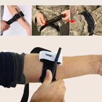 Tourniquet TPE à Velcro, à boucle et crochet, à pression rotative, jetable, ruban adhésif, tourniquet médical pour infirmières