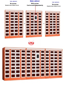 Thông minh bền kim loại có thể khóa thực phẩm giao hàng tủ khóa với mã khóa màn hình kỹ thuật số đa ngăn sử dụng trường học - Product Image 3